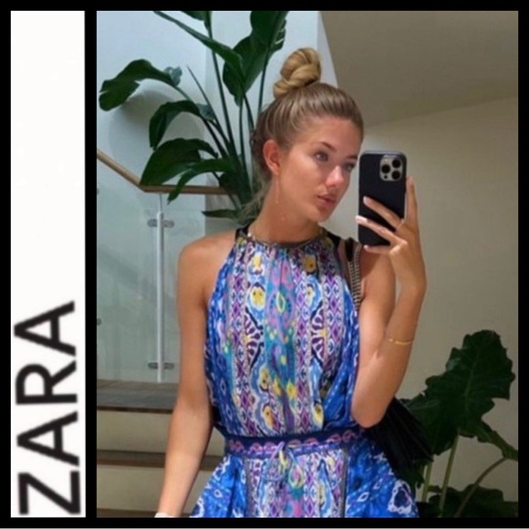 NWT Zara Halter Swing Top - Picture 2 of 11